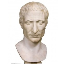 Гипсовая голова Гай Юлий Цезарь