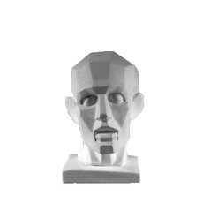 Гипсовая голова Обрубовка по гудону (несимметричная в плоскостях разные группы мышц)