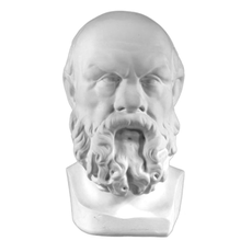 Гипсовая голова Сократ