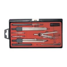 Готовальня "Perfecta Studio", 9 предметов в пенале, для учащихся старших классов и студентов