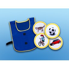 Игровой набор "Жилет-накидка" с комплектом тематических картинок