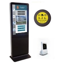 Информационный терминал ISTOK 55P с сенсорным экраном 55'', со встроенной индукционной системой (для передачи звука на слуховые аппараты) + ПО +СИСТЕМА ВЫЗОВА ПОМОЩНИКА  В КОМПЛЕКТАЦИИ АаПс.