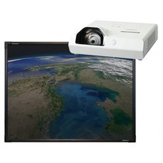 Интерактивная доска 78" ActivBoard Touch DryErase 10 касаний, ПО ActivInspire | КФ проектор Panasonic PT-TX410E | Настенное крепление