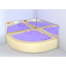 Интерактивный сухой бассейн с пультом управления угловой                        (Рекомендуемое количество шариков - 1300  шт.)