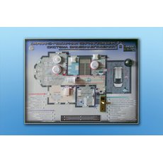 Интерактивный светодинамический стенд "Охранно-пожарная сигнализация умного дома"