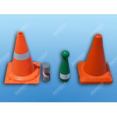 Комплект фишек для моделирования игровых и дорожных ситуаций (фишки, конусы, разметочные наклейки)