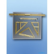 Комплект линеек для школьной доски + доска крепежная (для хранения)