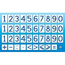 Комплект магнитов (демонстрационных) для школьной доски "Цифры и знаки"