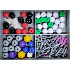 Комплект моделей атомов для составления моделей молекул со стержнями демонстрационный