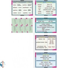 Комплект таблиц "Правописание гласных в корне слова"(5табл. +32 карт)