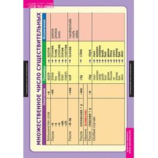 Комплект таблиц "Существительное.Местоимение. Наречие"