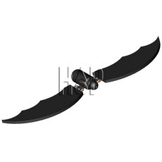 Летучая мышь (маятник с распределенной нагрузкой)