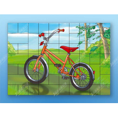 Магнитный пазл "Велосипед"