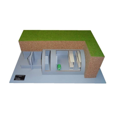 Макет быстровозводимого убежища (на 25 человек)