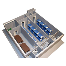 Макет противорадиационного укрытия