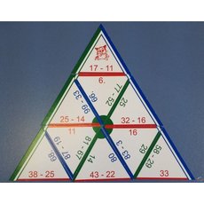 Математическая пирамида Вычитание до 20