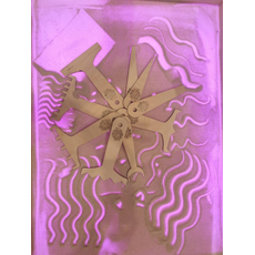 Набор инструментов для песочной анимации 9 штук (фанера)