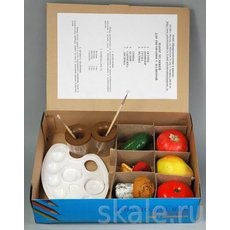 Набор муляжей для рисования с палитрой