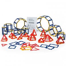 Набор по основам математики, конструирования и моделирования Полидрон Каркасы "Призмы и пирамиды"