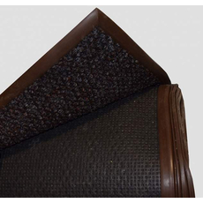 Нескользящее покрытие с ворсом (12 кв.м) темно-коричневый в канте 3х4 м