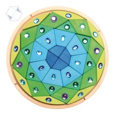 Орнамент в круге - Сверкающие камешки 4