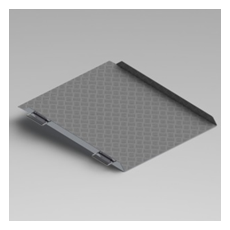 Пандус для преодоления дверных порогов (двухсторонний, облегченный)Размеры:900 (Ширина) х 1000 (Длина) (высота до 75 мм)