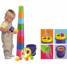 Пирамидка матрешка из ведер