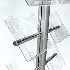 Полка акриловая 2x3 FSKABA4 боковая для стойки FSN