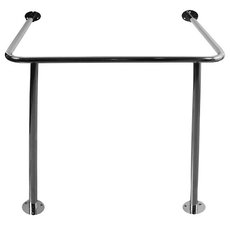 Поручень опорный для раковины, нержавеющая  полированная  сталь