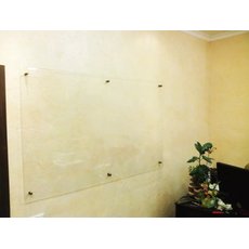 Прозрачная стекло-маркерная доска с внутренними креплениями Askell Krystal