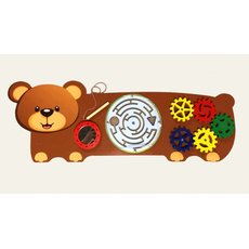 Развивающая панель "Медведь""