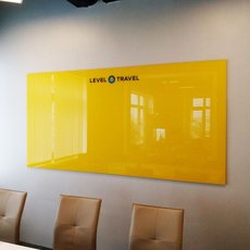 Стеклянная магнитно-маркерная доска с нанесением изображения Askell Logo