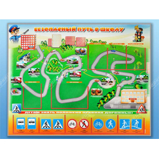 Стенд "Безопасный путь в школу" с комплектом сменных карточек