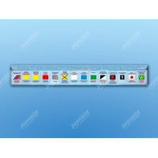 Стенд-лента "Флаги, применяемые при проведении соревнований по картингу"
