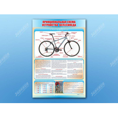Стенд "Принципиальная схема устройства велосипеда"