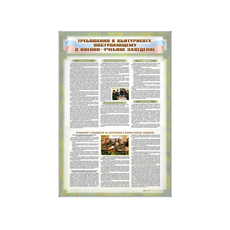 Стенд "Требования к абитуриенту, поступающему в военные образовательные учреждения"