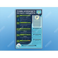 Стенд-уголок "Техника безопасности при работе на компьютере в общеобразовательных учреждениях"