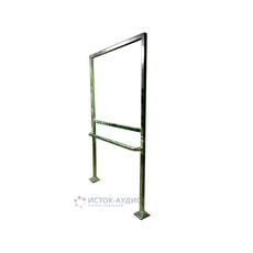 Стойка металлическая с поручнем для уличного размещения мнемосхемы или информационного табло 1200х900 мм