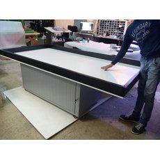 Стол для занятия робототехникой малый в тумбой для хранения)