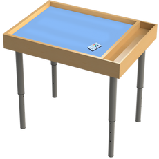 Стол на ножках для рисования песком Радуга-RGB с пультом, с отсеком (кармашком) для песка