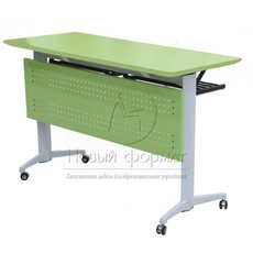 Стол ученический двухместный на роликах