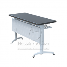 Стол ученический двухместный на роликах