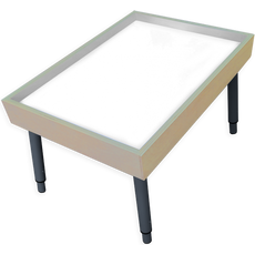 Столик на ножках для рисования песком РАДУГА с белой подсветкой