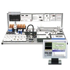 Тренажёр "Промышленные датчики в системе автоматизированного управления производством" (полный комплект со всеми датчиками и рабочим столом)