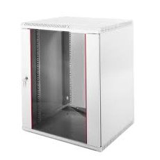 Шкаф телекоммуникационный настенный разборный 15U (600х520) дверь стекло