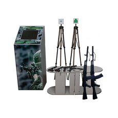 Учебно-тренировочный комплекс огневой подготовки "Стрелец-5.03" (массогабаритные макеты оружия 2 АК, 2 ПМ, 2 ПЯ, металлический шкаф, сенсорный антивандальный монитор)