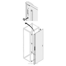 Дверь глухая IP40/41 H=2000 мм W=750 мм