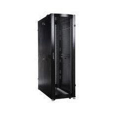 Шкаф серверный ПРОФ напольный колокейшн 40U (600х1000) 2 секции дверь перфорированная 2 шт черный в сборе ШТК-СП-К-2-40.6.10-44АА-9005