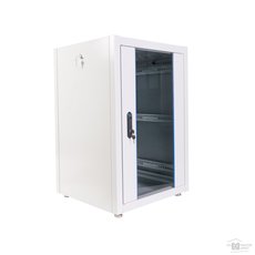 Шкаф телекоммуникационный напольный 18U (600х800) дверь стекло