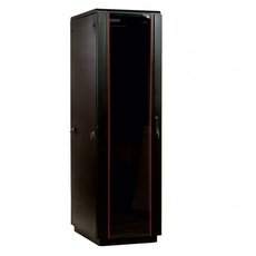 Шкаф телекоммуникационный напольный 33U (600х600) дверь стекло черный
